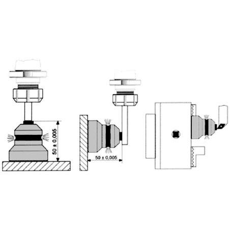 Centreur lumineux avec base magnétique