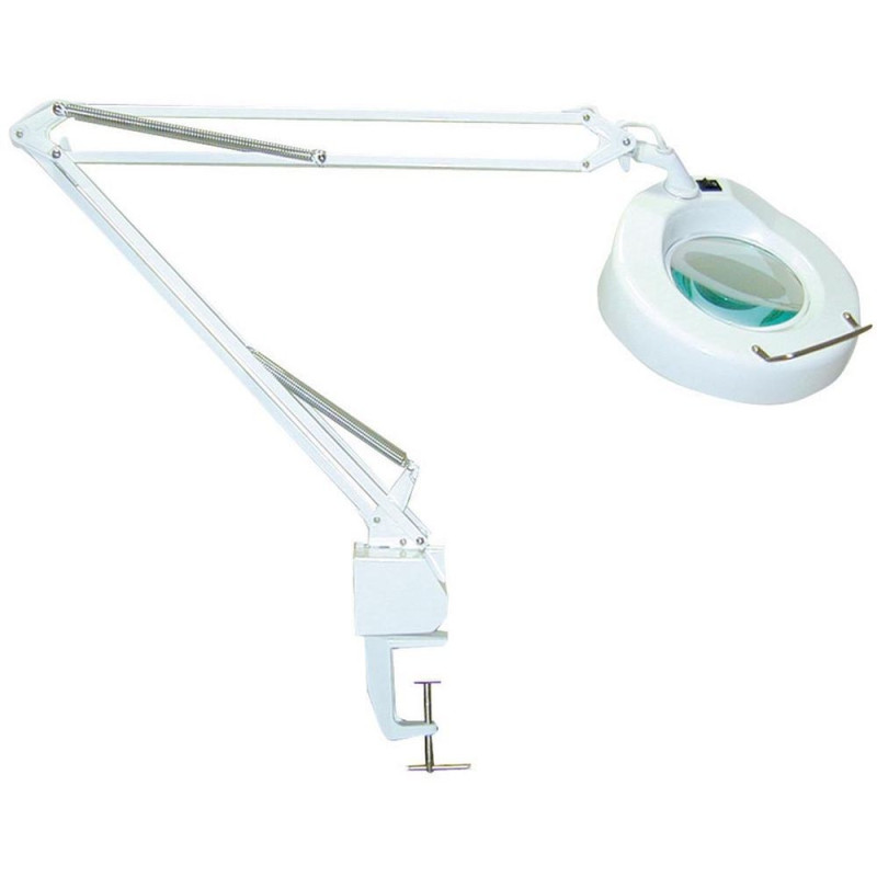 Lampe loupe lumineuse à LEDS sur socle lourd