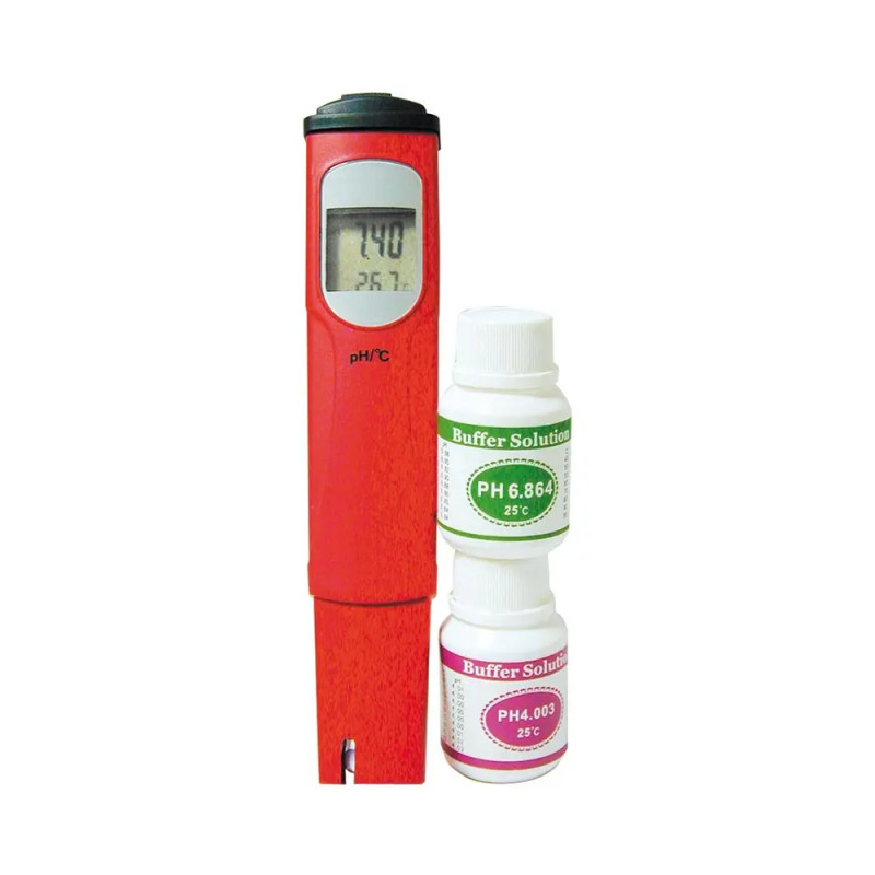 Ph-mètre digital + 2 flacons de solutions PH