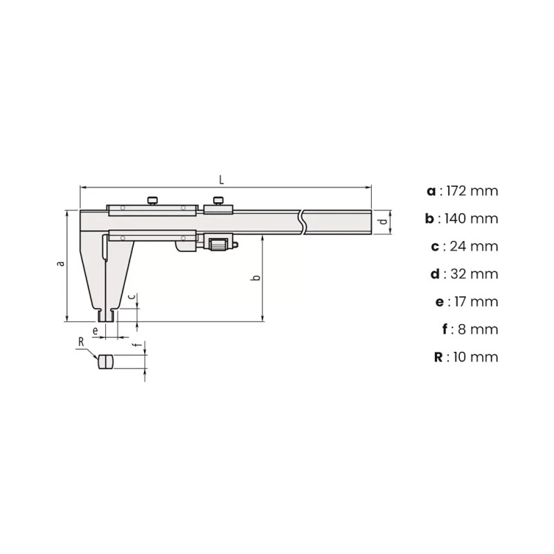 Pied à coulisse à vernier Mitutoyo®