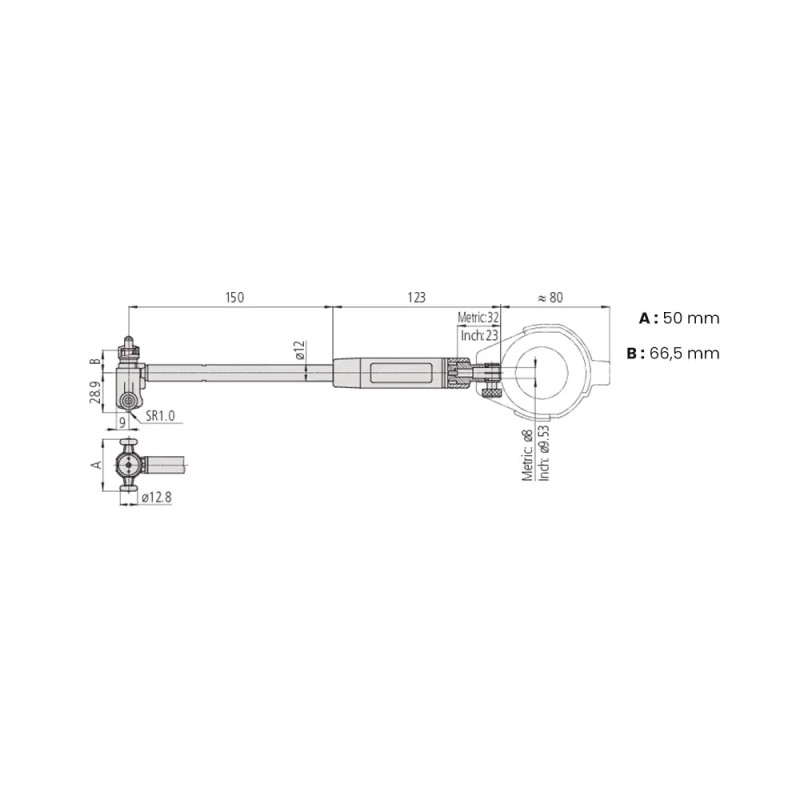 Vérificateur d’alésage Mitutoyo 100–160 mm – Précision et fiabilité pour mesures internes