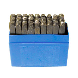 Jeu de 26 caractères à frapper