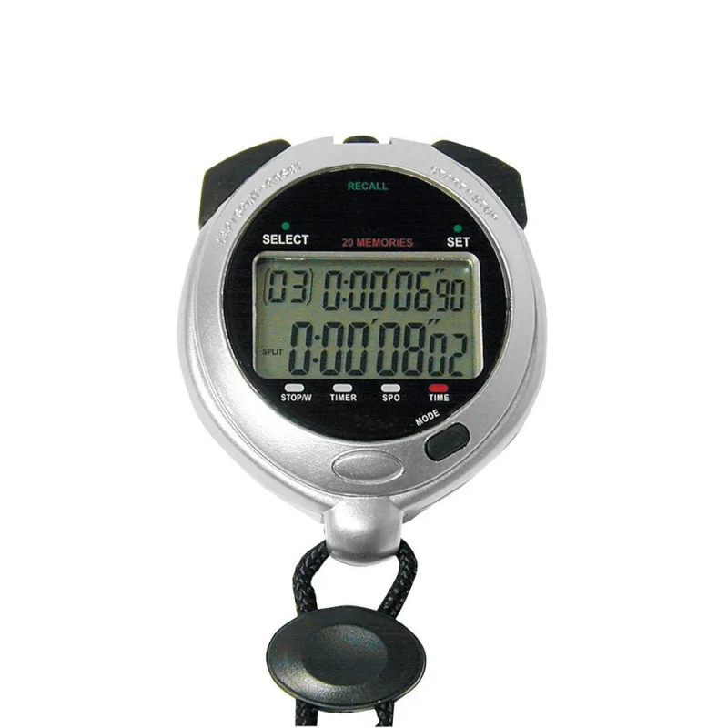 Chronomètre digital 20 mémoires Chronomètre digital 20 mémoires