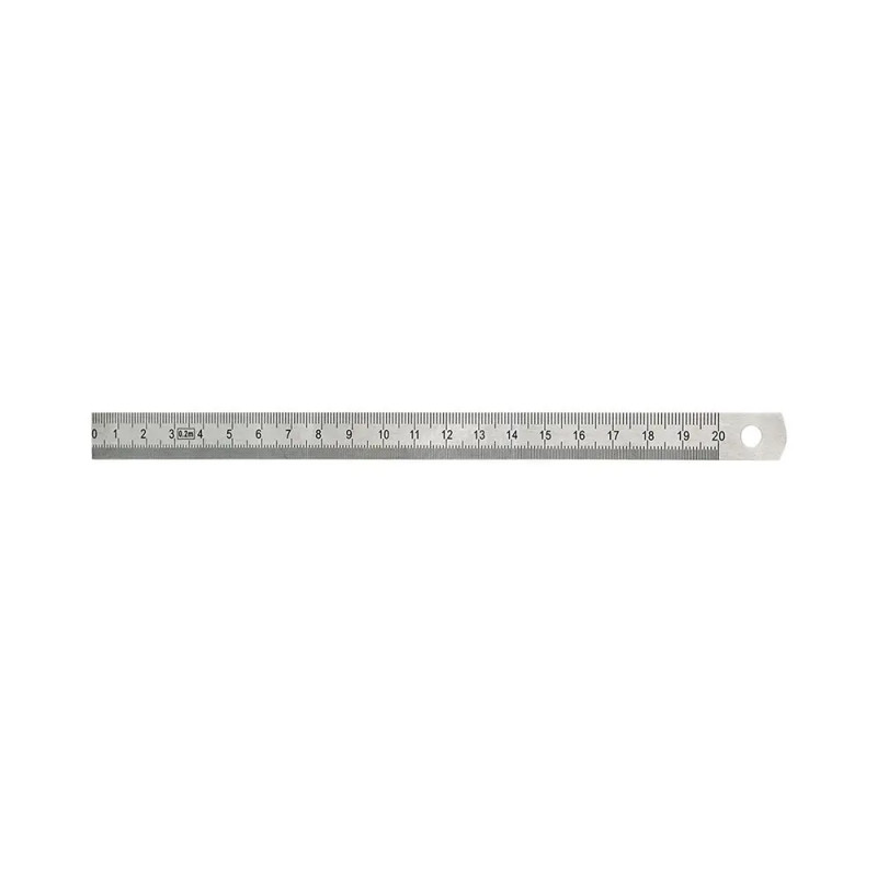 Réglet flexible acier chromé mat classe 2