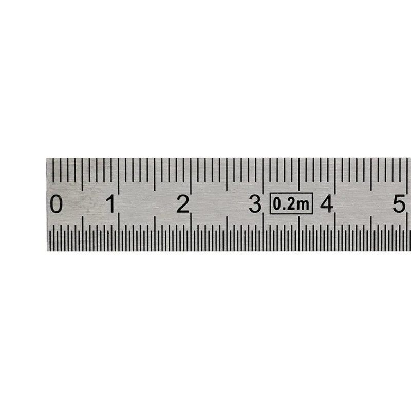 Réglet flexible acier chromé mat classe 2