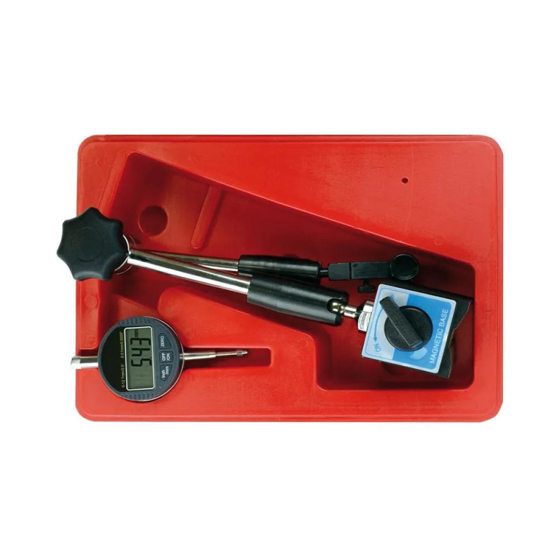 Coffret support serrage central + comparateur LCD