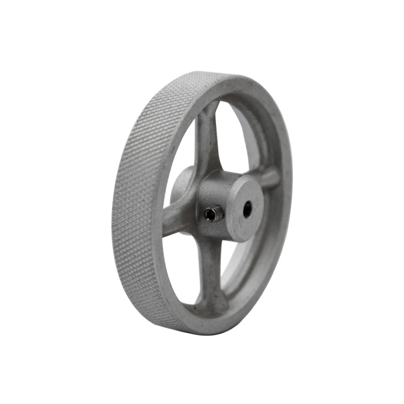Roue compte-mètre 5 tours/mètre axe Ø4 mm