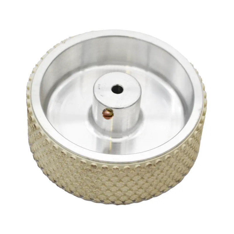 Roue compte-mètre 5 tours/mètre axe Ø4 mm