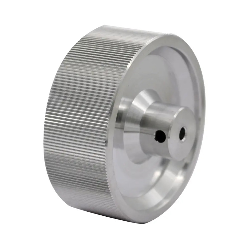 Roue compte-mètre 5 tours/mètre axe Ø4 mm Roue compte-mètre 5 tours/mètre axe Ø4 mm