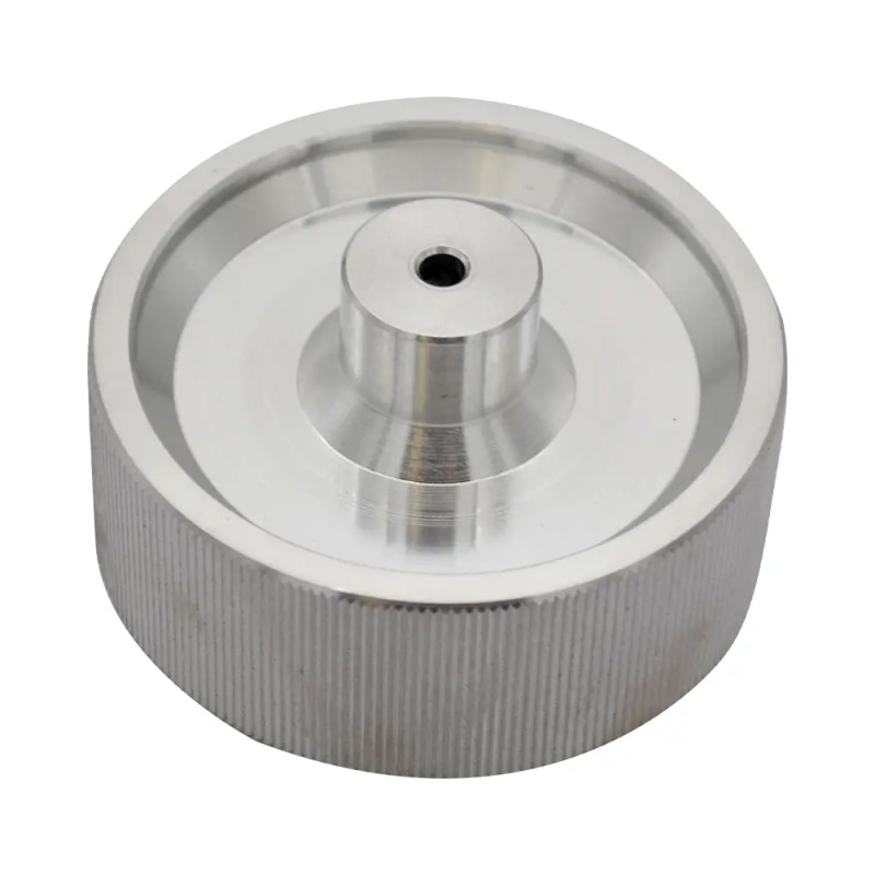 Roue compte-mètre 5 tours/mètre axe Ø4 mm