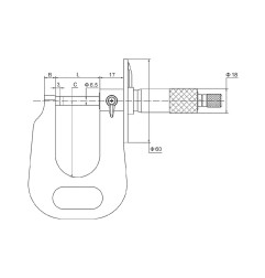 Micromètre à cadran pour parois de tube