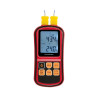 Thermomètre thermocouple avec 2 entrées