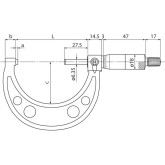 Micromètre d'extérieur 0-75 mm Mitutoyo®