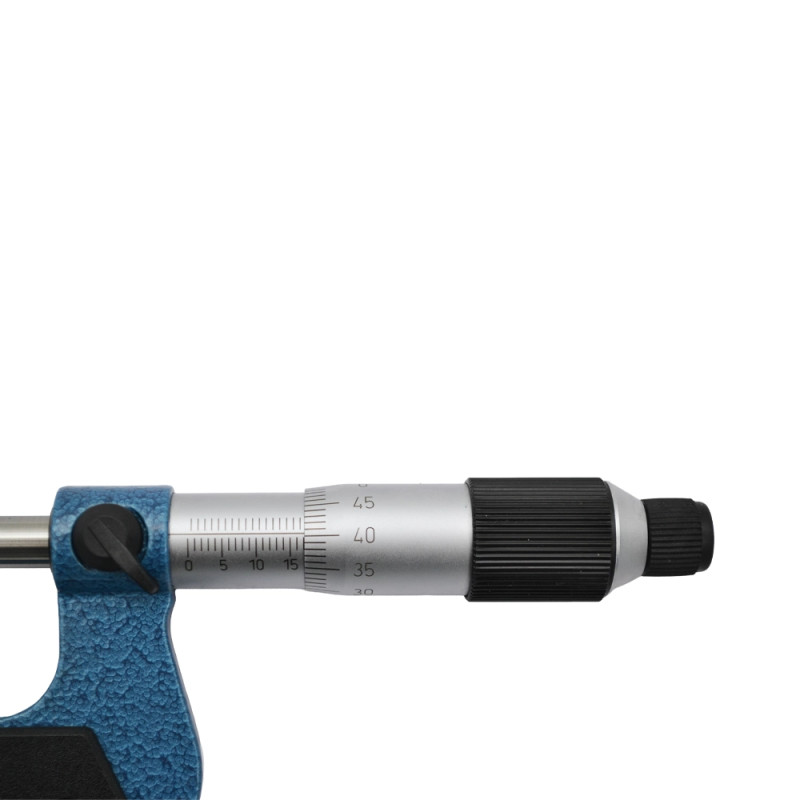 Lecture analogique vernier 0,01 mm du micromètre de filetage mécanique