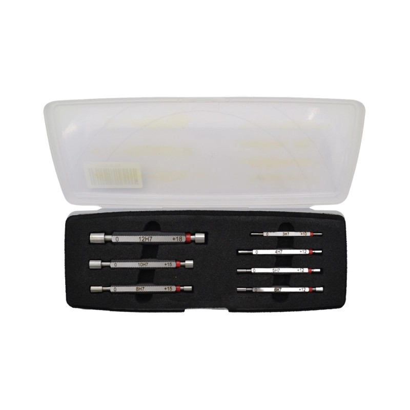 Coffret bois de tampons lisses doubles ISO – 7 pièces