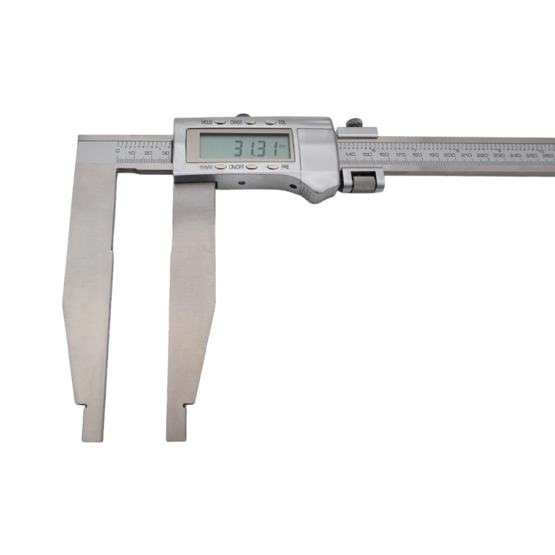 Détail de l'écran digital du pied à coulisse pour une lecture précise 150 mm