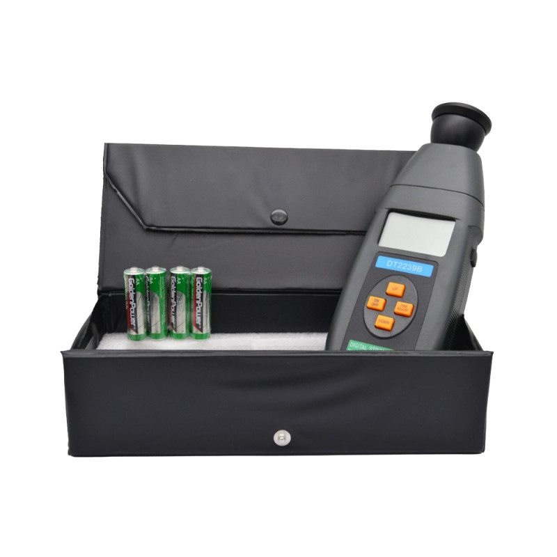 Stroboscope portable à LEDs avec réglage fin et coffret de rangement