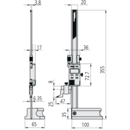 Trusquin Absolute Digimatic Mitutoyo®