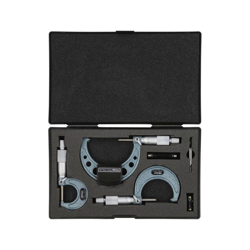 Coffret Micromètre d'extérieur 0-75 mm Mitutoyo®