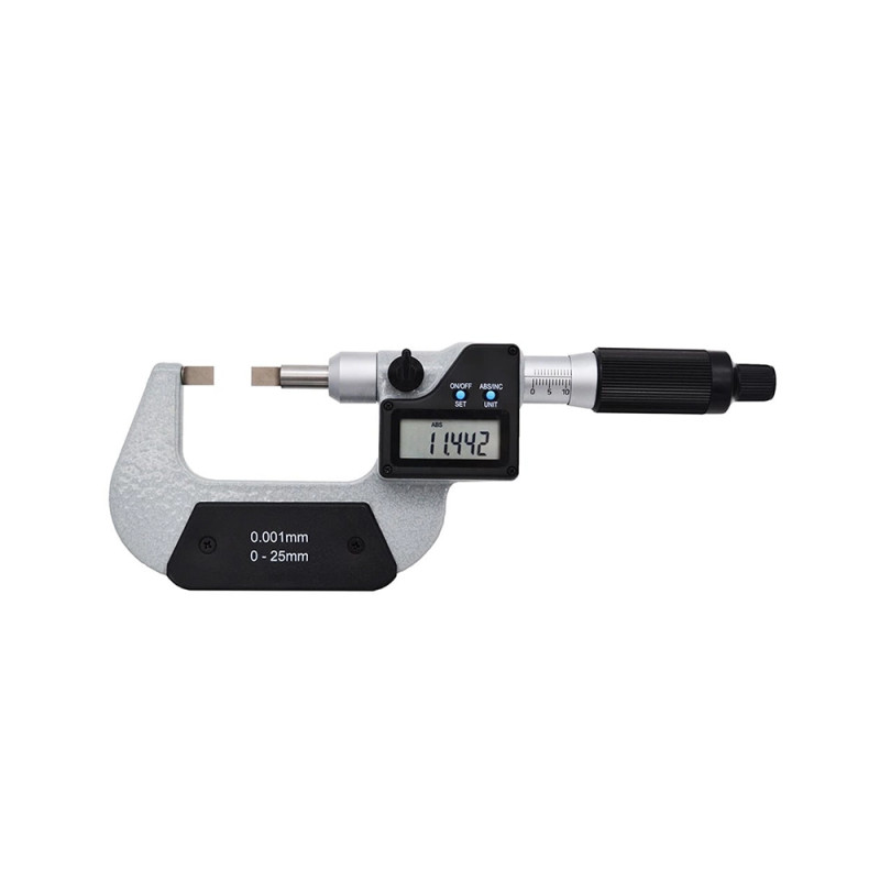 Micromètre rainures et gorges digital 0-25 mm
