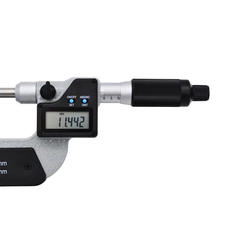 Écran digital micromètre rainures et gorges 0‑25 mm lecture 0,001 mm