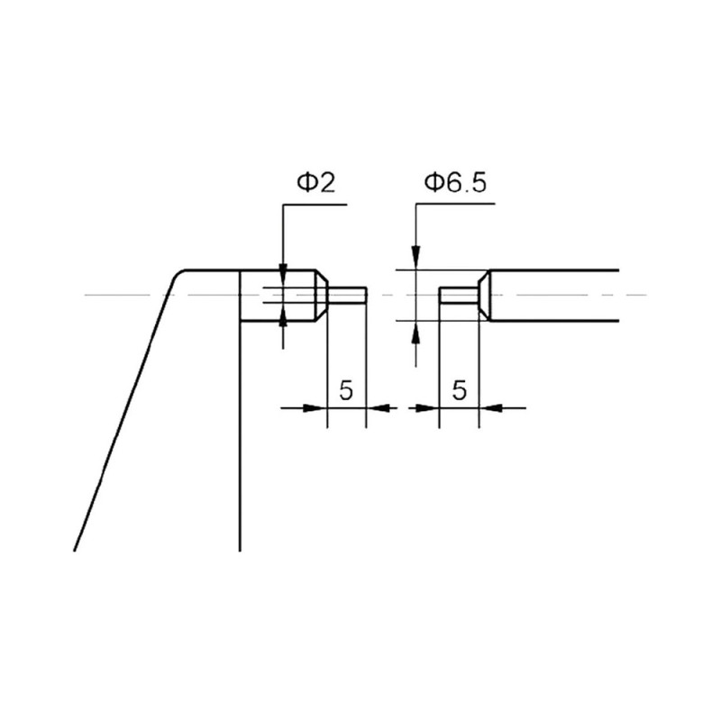 Dessin Micromètre à touches fines 0-25mm