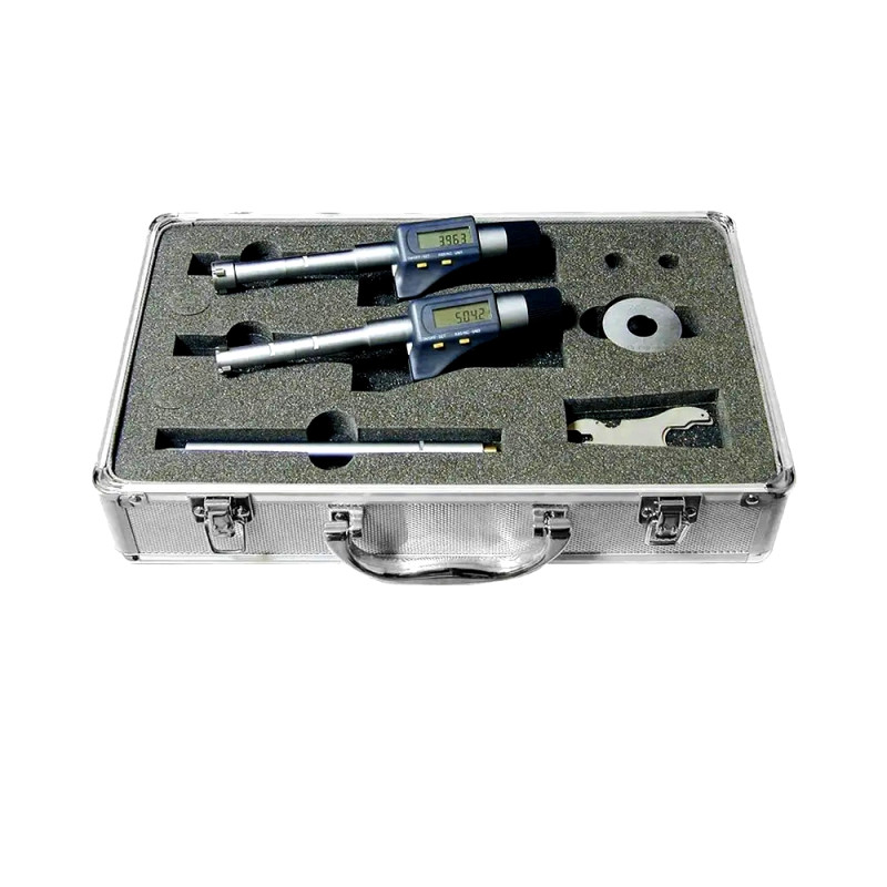 Coffret complet micromètres fond de gorge RS232