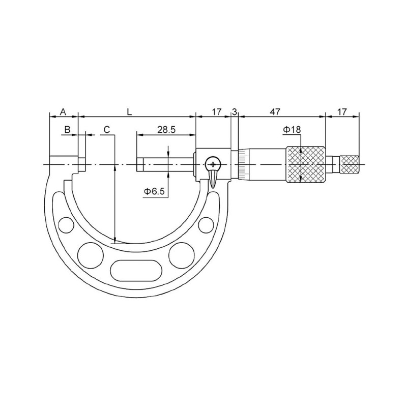 Micromètre d’extérieur haute qualité