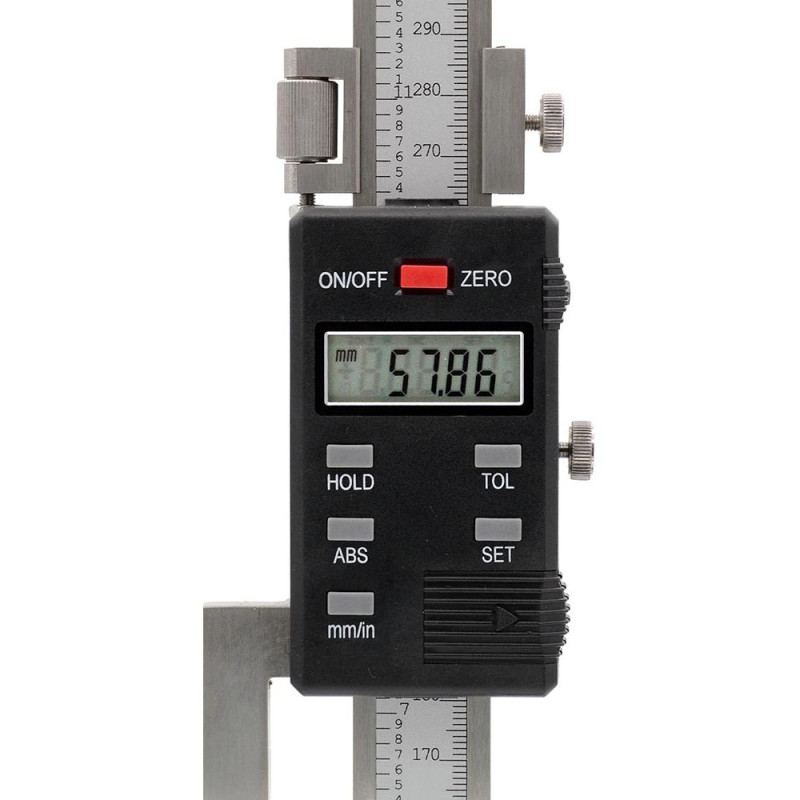 Outil de mesure de hauteur avec lecture digitale au 0,01 mm