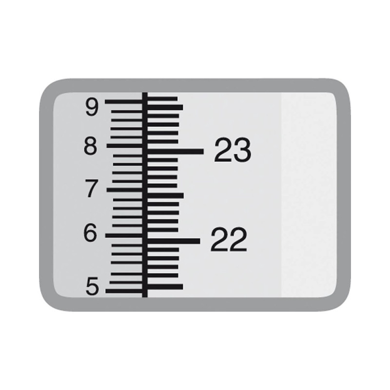 Trusquin mécanique avec loupe, "0" réglable