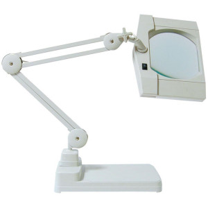 Lampe loupe lumineuse avec socle lourd