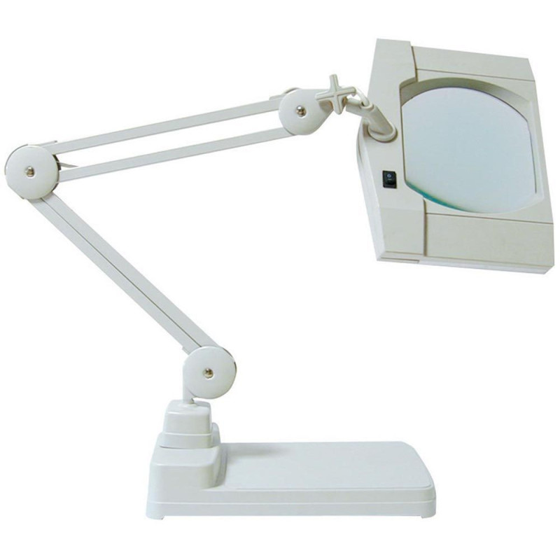 Lampe loupe lumineuse à LEDS sur socle lourd