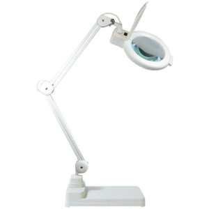 Lampe loupe lumineuse à LEDS sur socle lourd